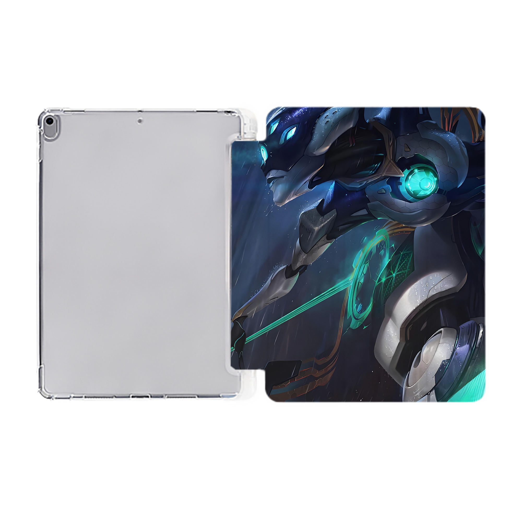 （画像用） リーグ・オブ・レジェンド League of Legends LOL IPad ケース ペン収納付き 三つ折りスタンド PUレザー×シリコン 対応機種9.5/10.5/10.9インチ